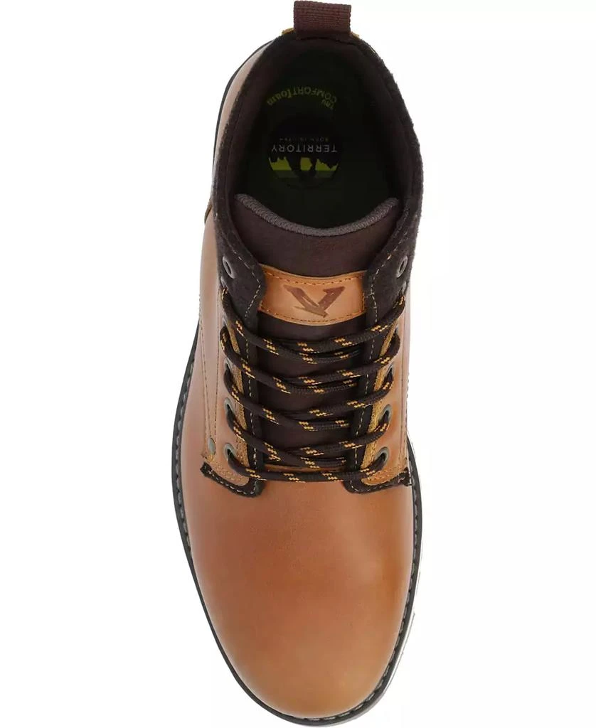 Territory Men's Redline Tru Comfort Foam Plain Toe Lace-up Ankle Boots 4