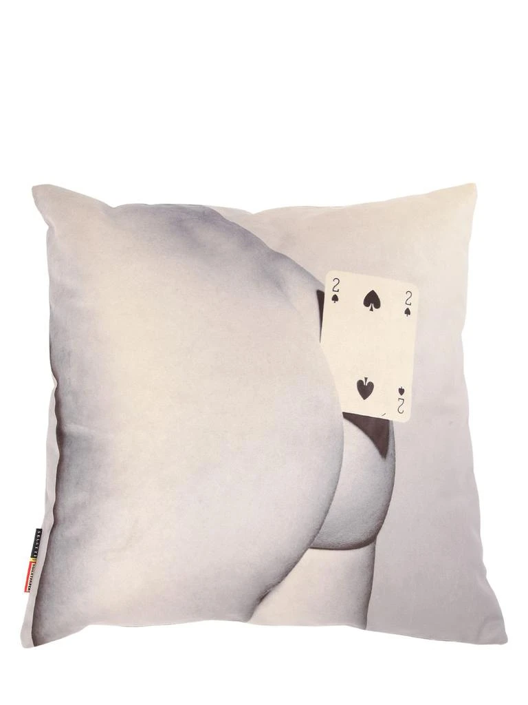 SELETTI Two Of Spades Printed Cushion 1