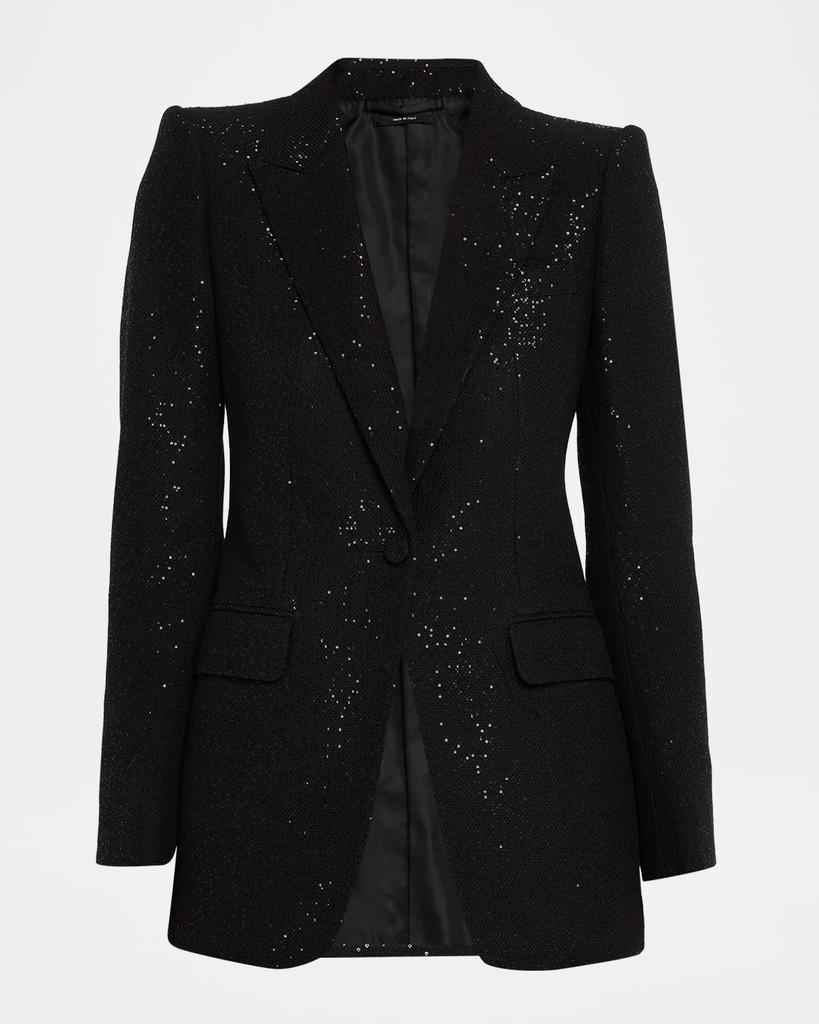 Tom Ford Sequined Single-Breasted Blazer Jacket