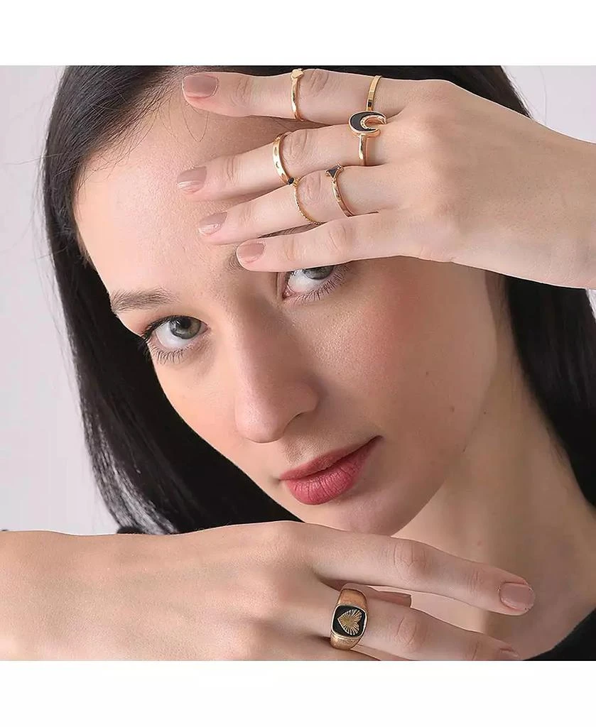 SOHI Women
s Celestrial Multi-Layer Ring 5