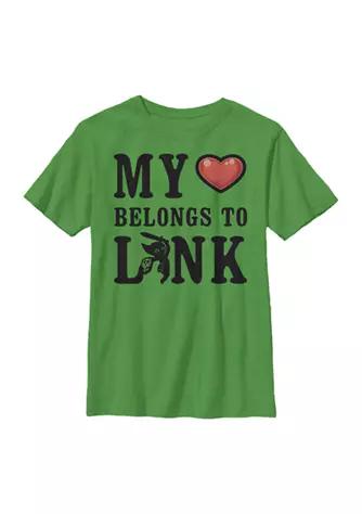 Nintendo Boys 4 7 My Heart Belongs Graphic T Shirt