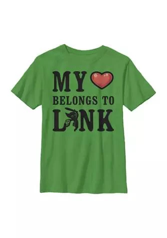 Nintendo Boys 4 7 My Heart Belongs Graphic T Shirt 1