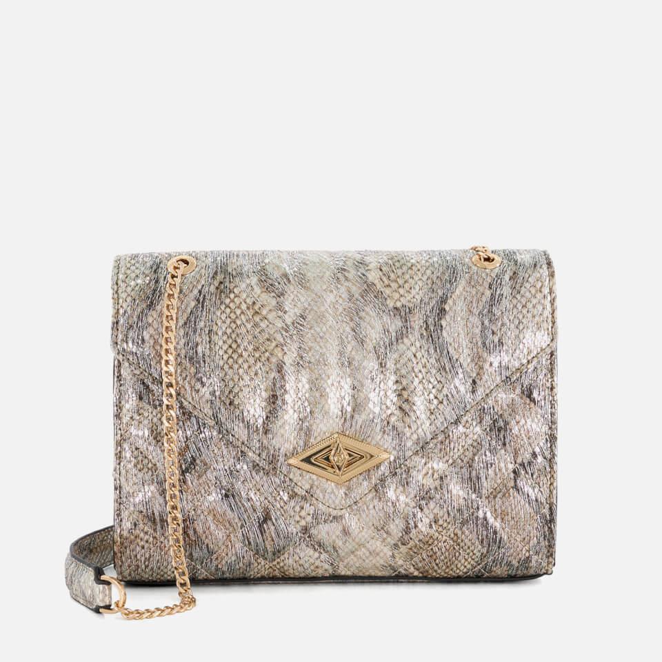 Dune Dune London Dellsie Quilted Snake Effect Faux Leather Bag