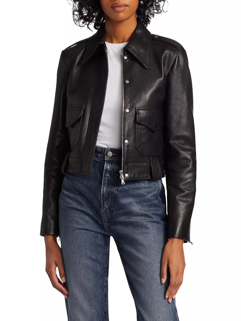 Khaite Cordelia Moto Leather Jacket 3