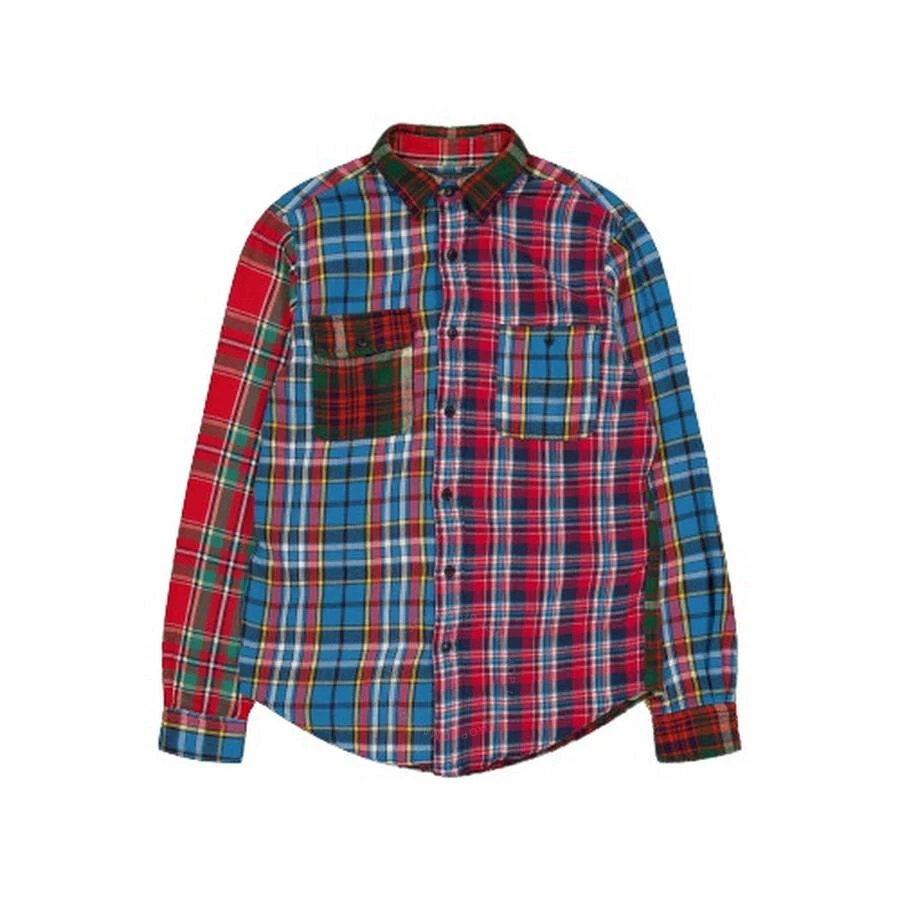 Ralph Lauren Long Sleeve Flannel Patchwork Plaid Check Shirt 1