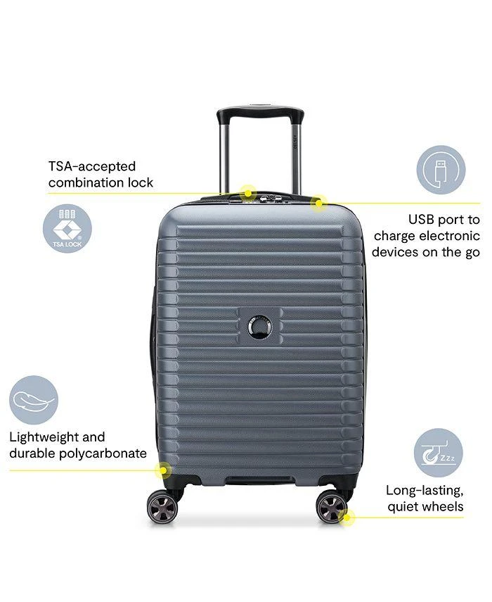 Delsey Paris Delsey Cruise 3.0 Carry On Expandable Spinner Suitcase 13
