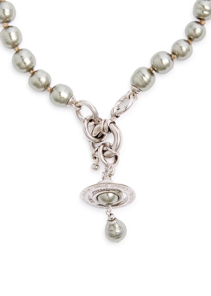 Vivienne Westwood Aleksa orb-embellished faux pearl necklace 1