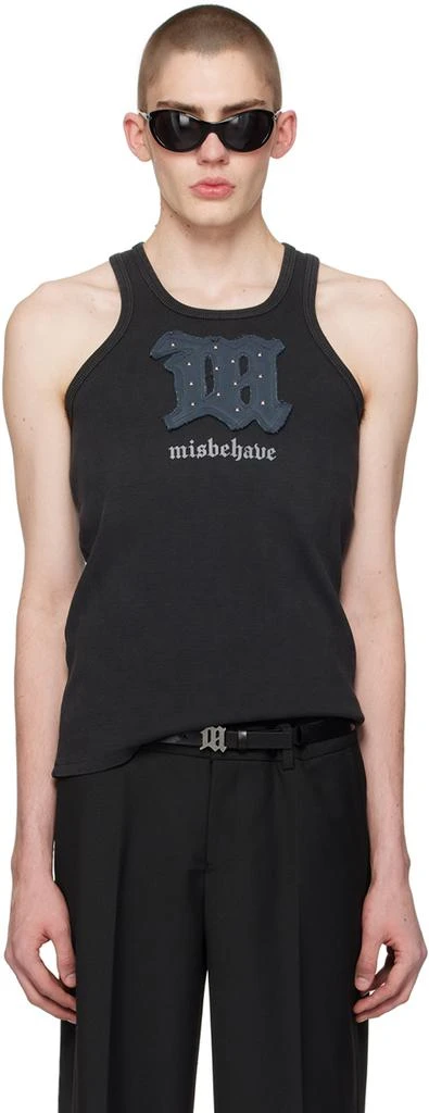 Misbhv Black Goth Tank Top 1