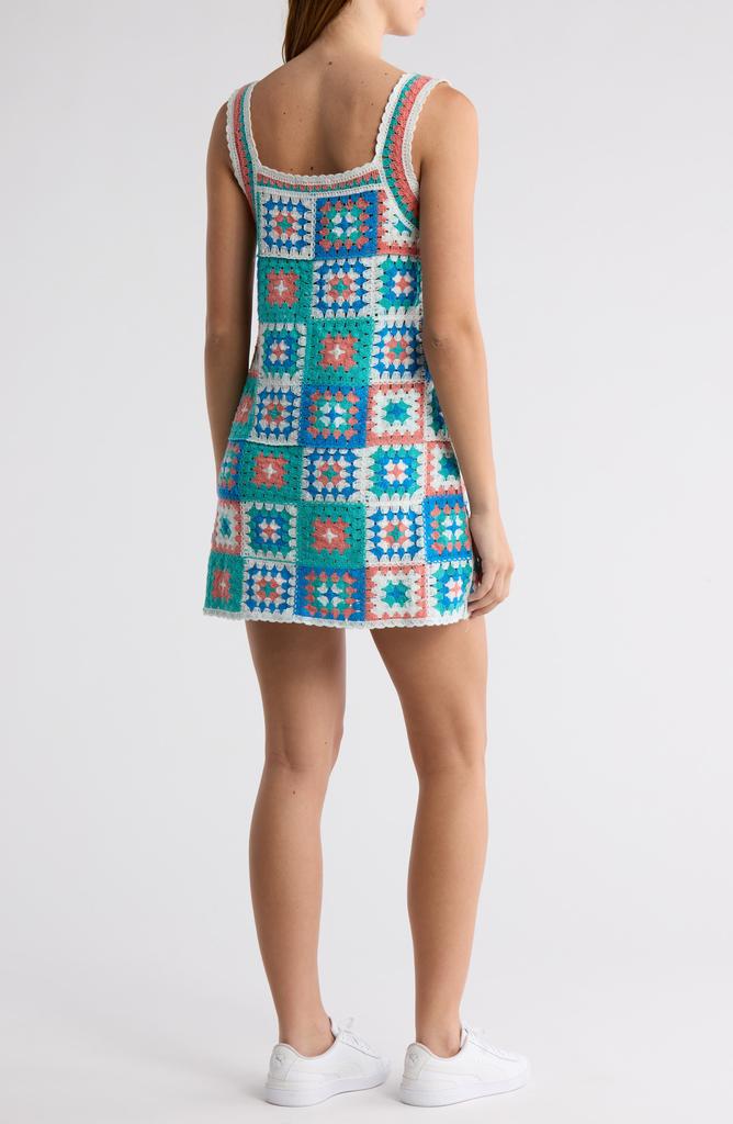 Cotton Emporium Crocheted Patch Tank Dress