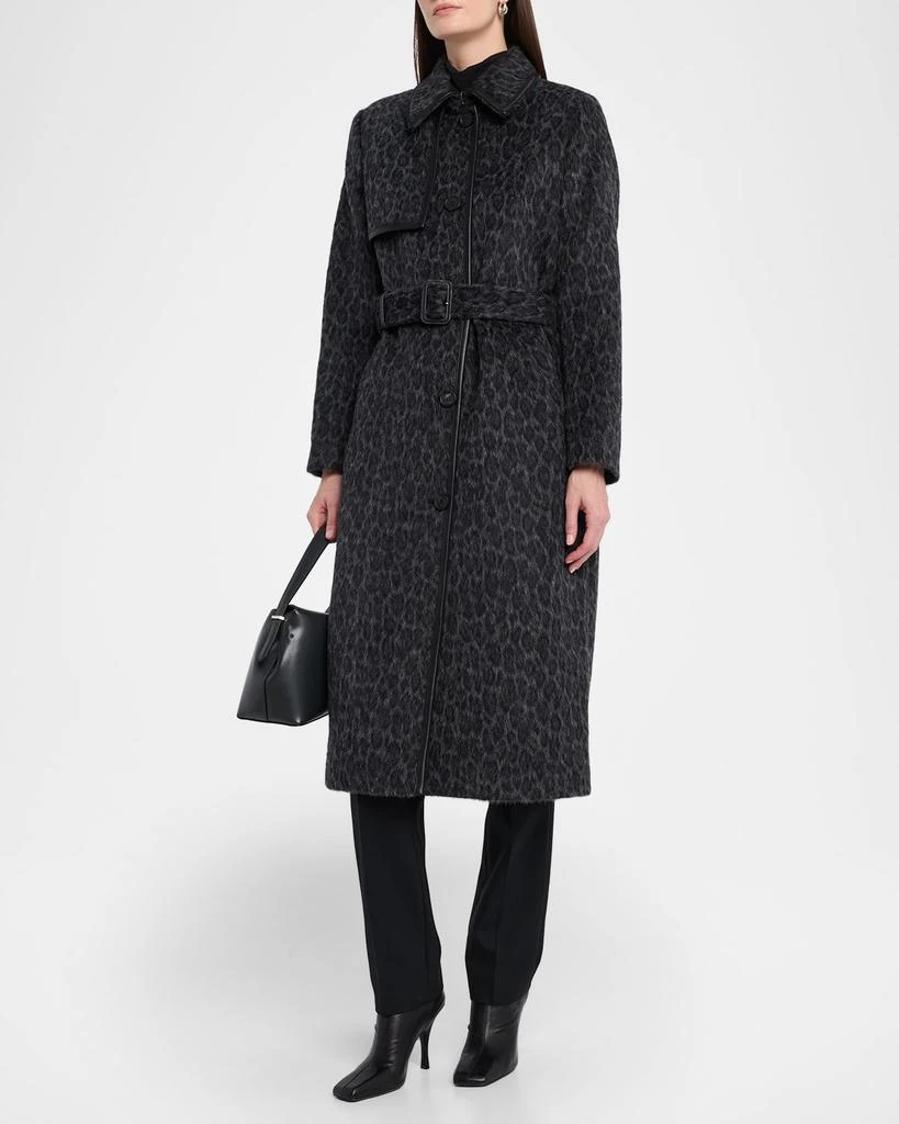 Mackage Zeva-A Single-Breasted Wool Trench Coat 4