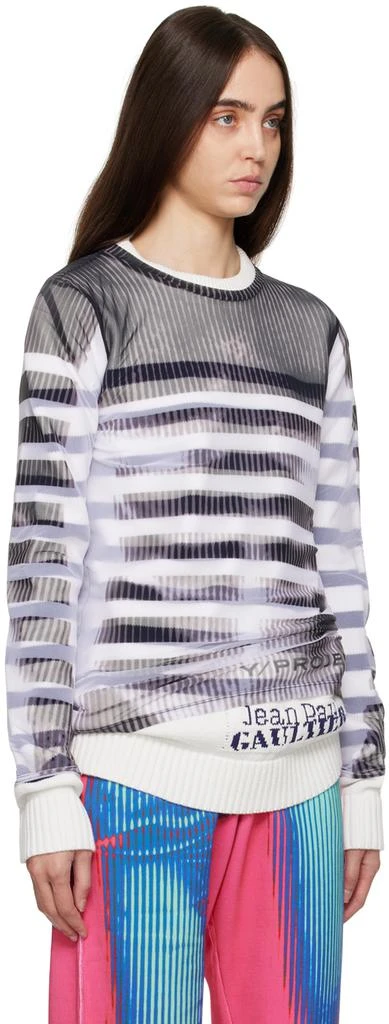 Y/Project Black & White Jean Paul Gaultier Edition Marinière Sweatshirt 2