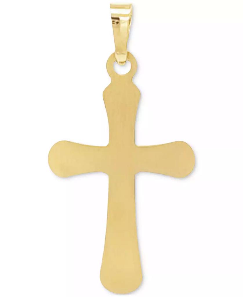 Macy's Rounded Cross Pendant in 14k Yellow Gold