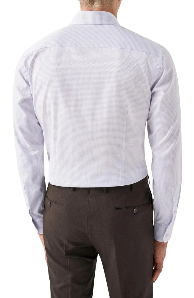 Eton Slim Fit Microcheck Organic Cotton Dress Shirt 3