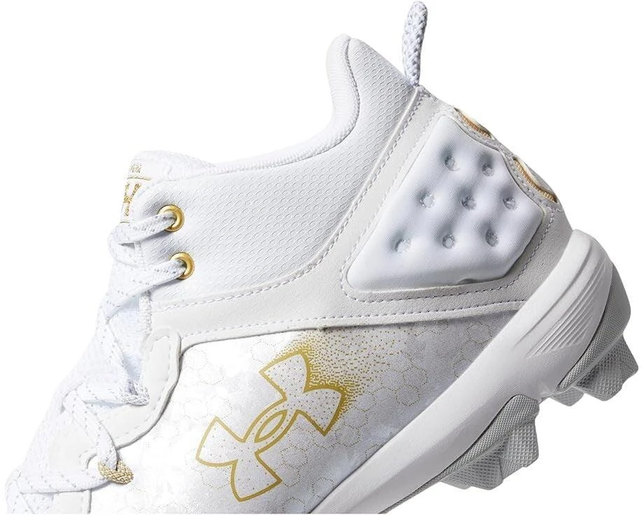 Under Armour Harper 8 Mid RM 3026592-100 Men's White Baseball Cleats KHD2713 5