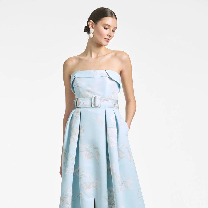 Sachin & Babi Brielle Gown Sky Venetia Petals Final Sale 1