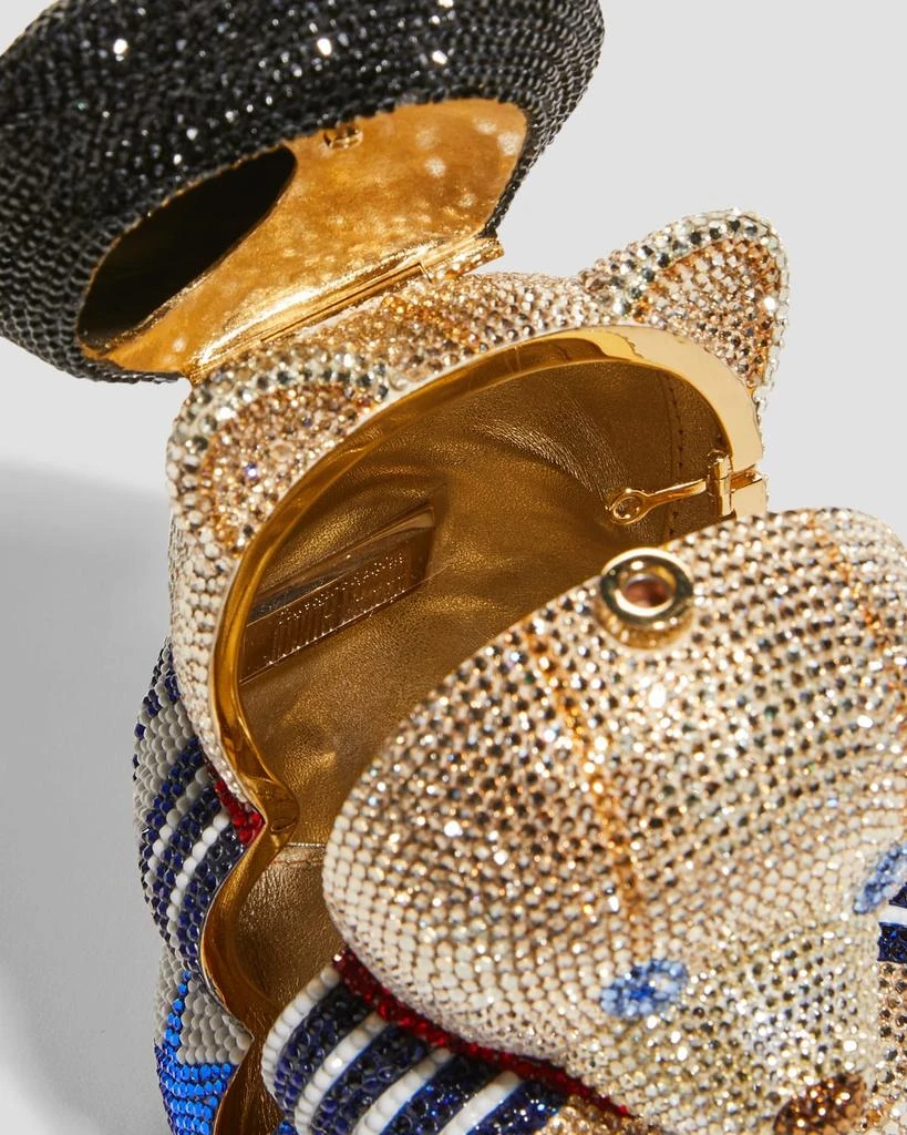Judith Leiber Teddy Bear Henri Crystal Clutch Bag 3
