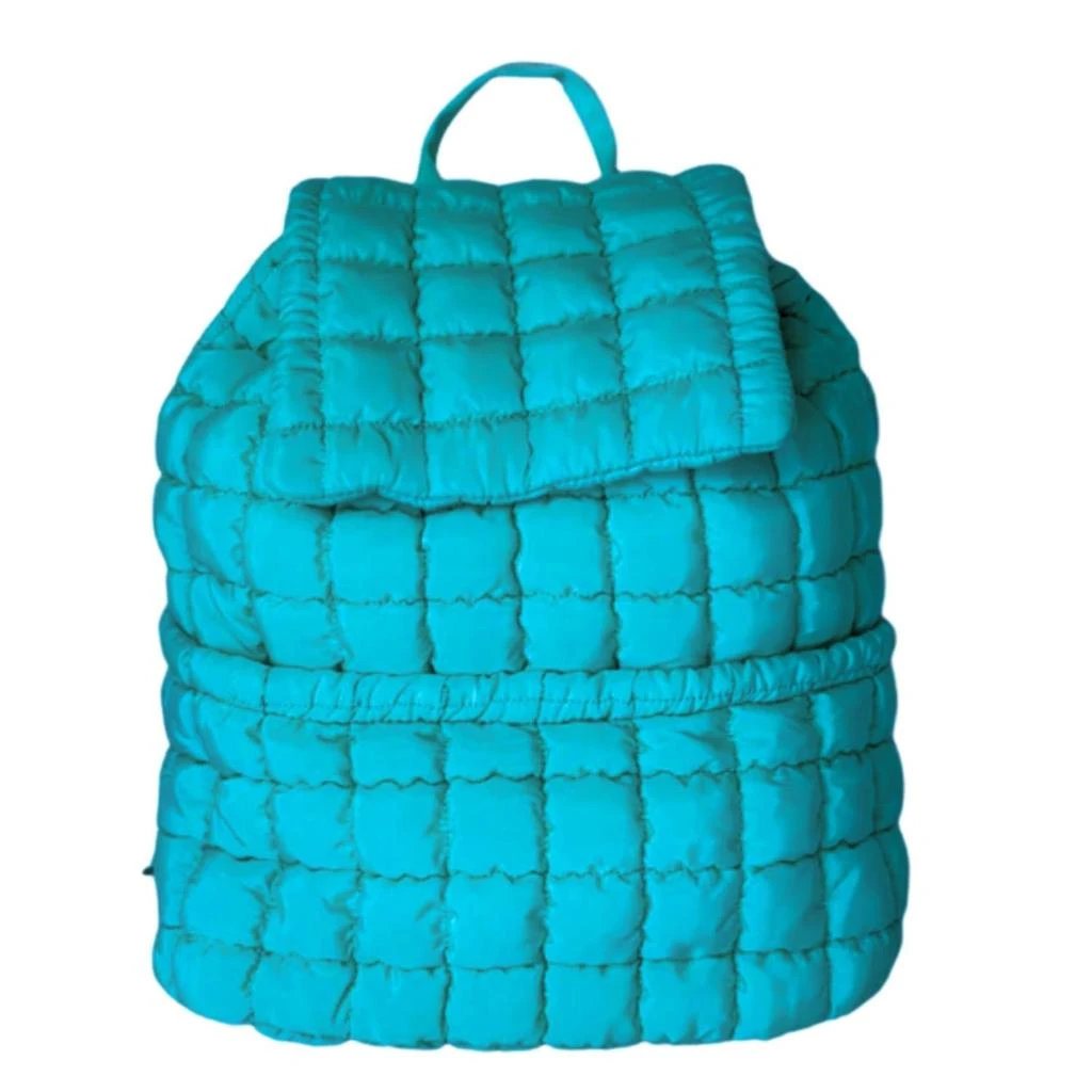 NEW LIL DARLINGS women\'s puffer backpack in turquoise Lil Darlings Women main image 4