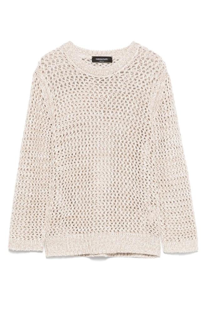Fabiana Filippi Open Weave Lightweight Knit Sweater
