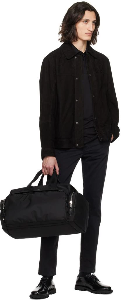 Hugo Boss Black Regular-Fit Leather Jacket 4