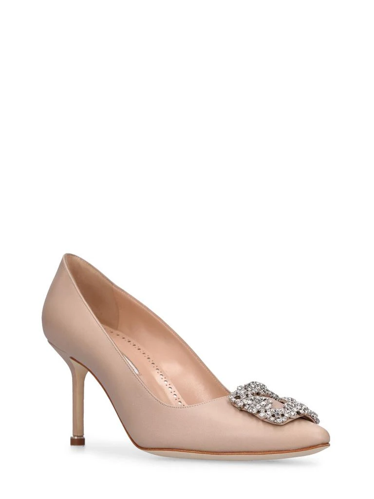 Manolo Blahnik 70mm Hangisi Leather Pumps 2