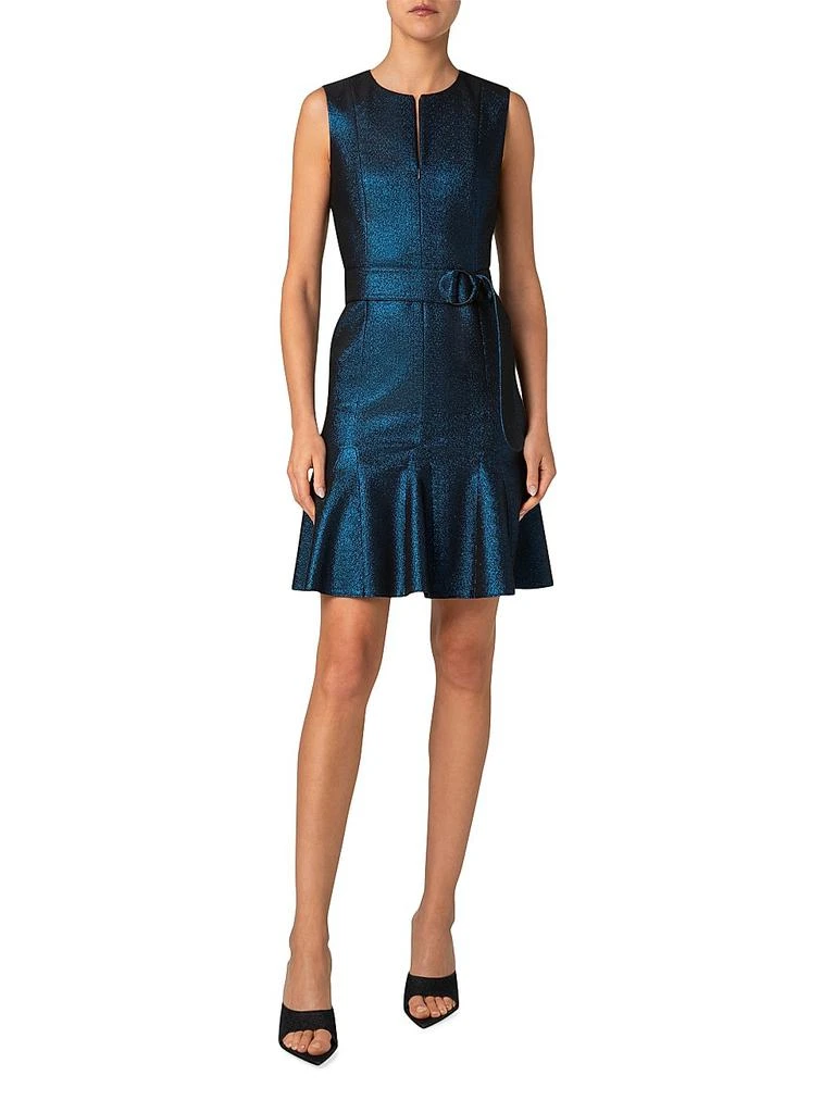 Metallic Denim Belted Minidress  On Sale Now with Up to 71% Off | Discover  Exclusive Deals & Savings at BeyondStyle  Authentic Akris dresses|denim|Women's|women's|sleeveless|solid|crewneck|mini-length|sheath|premier|women's  apparel with Limited-Time ...