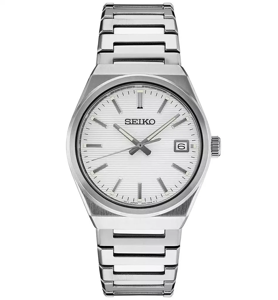 Seiko Men's Essentials Stainless Steel Bracelet Watch 39mm 1