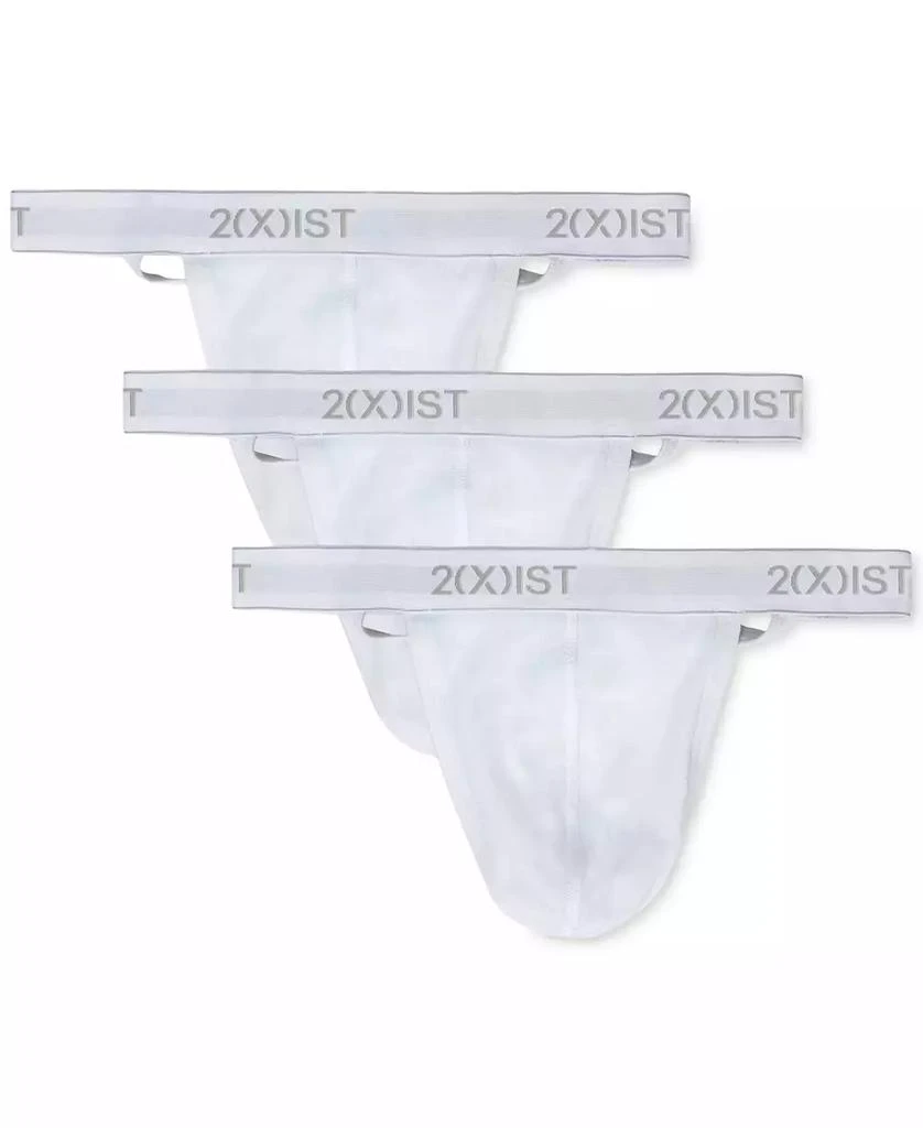 2(x)ist Men's 3-Pk. Cotton Essential Y-Back Thongs 1