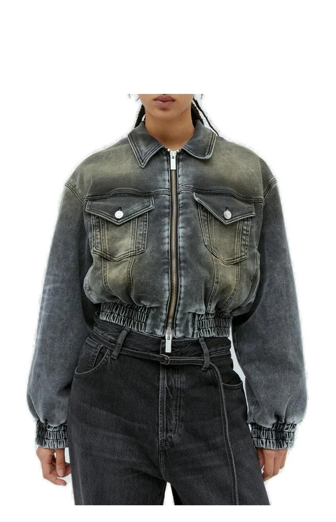 BLUMARINE Blumarine Washed Denim Zipped Jacket 1