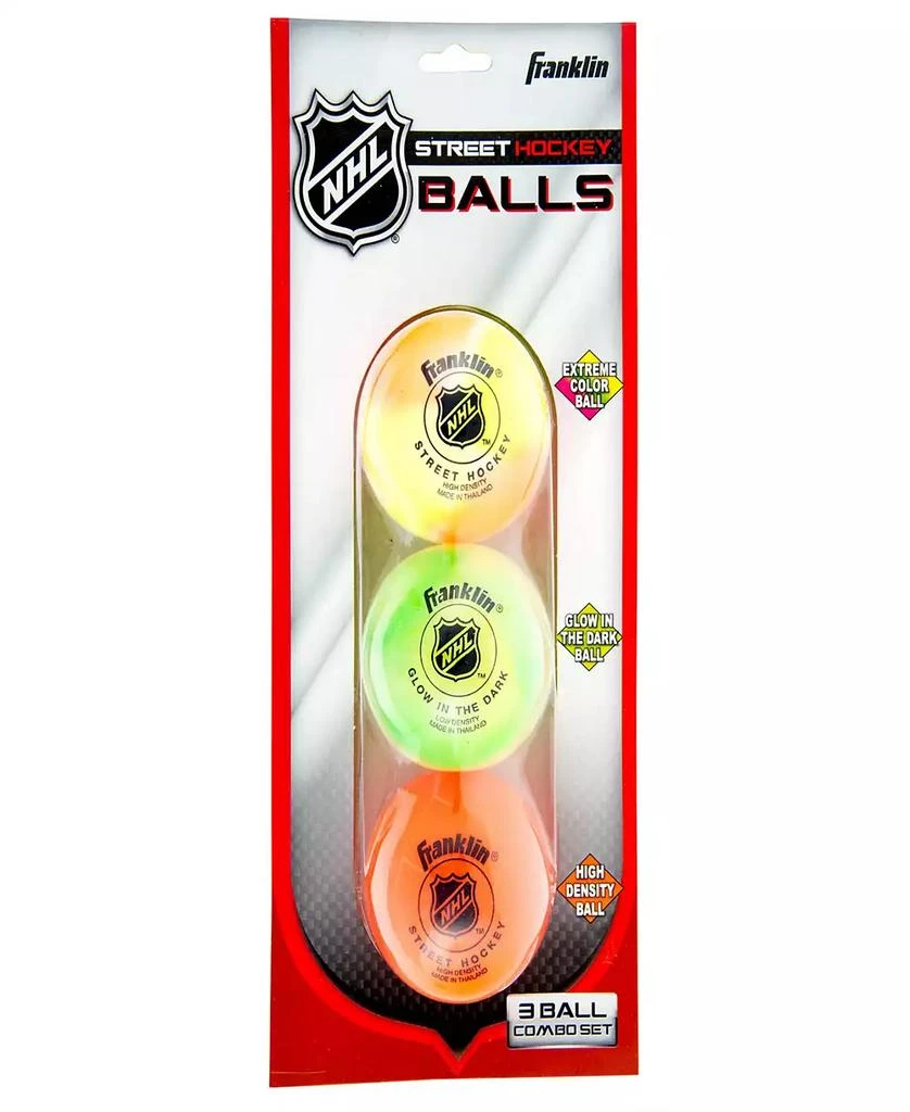 Franklin Nhl Street Hockey Ball Combo 3-Pack 1