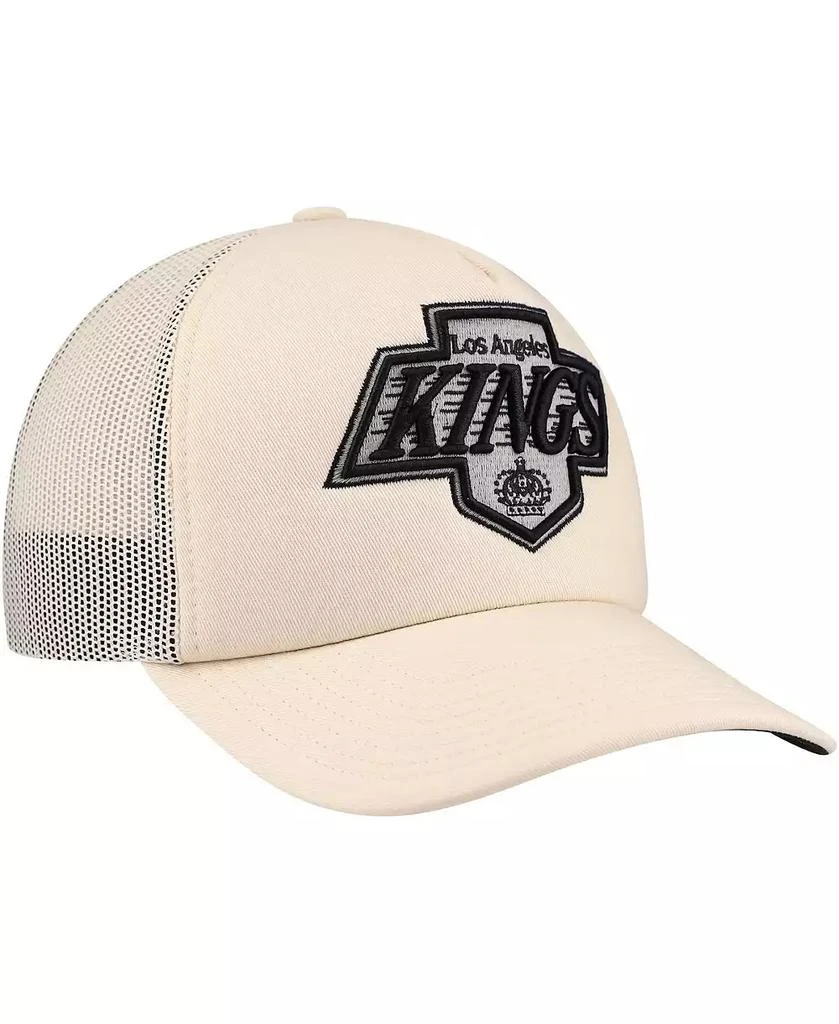 Mitchell & Ness Men's Cream Los Angeles Kings Foam Front Trucker Adjustable Hat 4