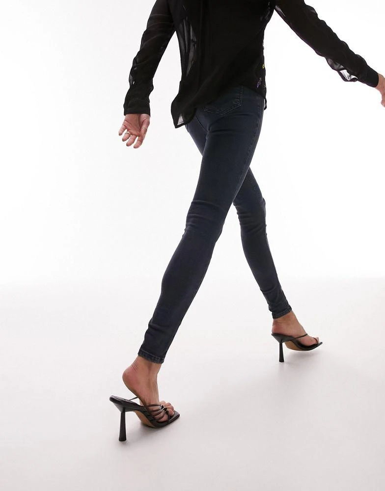 Topshop Topshop Joni jeans in blue black 3