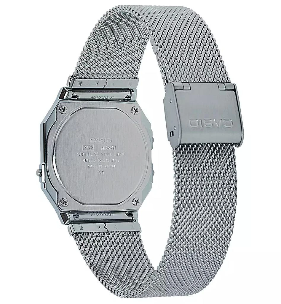 Casio Unisex Digital Stainless Steel Mesh Bracelet Watch 35.5mm 3