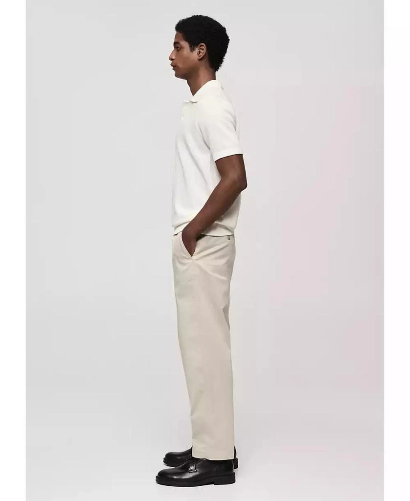 Mango Men's Fine-Knit Cotton Polo Shirt 8