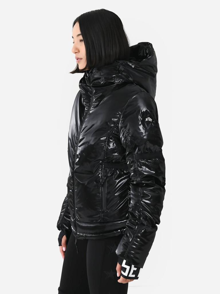 JET SET Joanna Glam Ski Jacket In Black