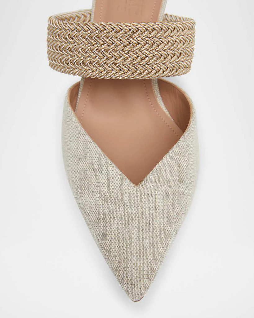 Malone Souliers Maisie Linen Strap Mules 5