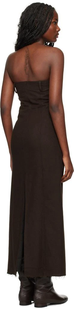 Gimaguas Brown Broadcloth Maxi Dress 3