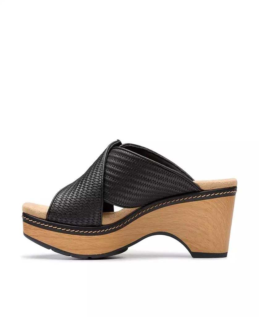 Clarks Collection Women's Seannah Nora Wedge Sandals 6