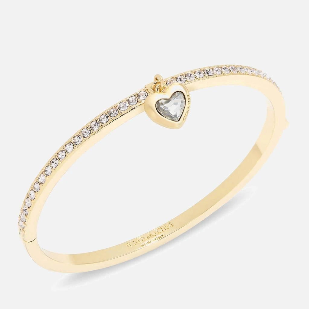 Coach Coach Heart Gold Tone Charm Bangle 2