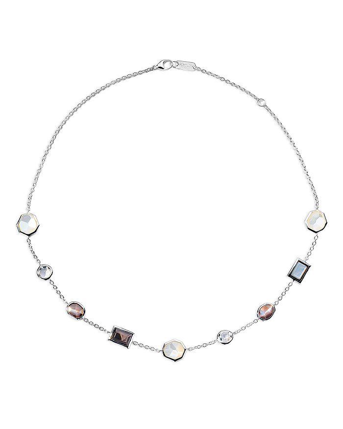 Ippolita Sterling Silver 925 Rock Candy® Multi Stone Mixed Cut Collar Necklace, 16-18"