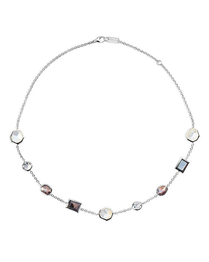 Ippolita Sterling Silver 925 Rock Candy® Multi Stone Mixed Cut Collar Necklace, 16-18" 1