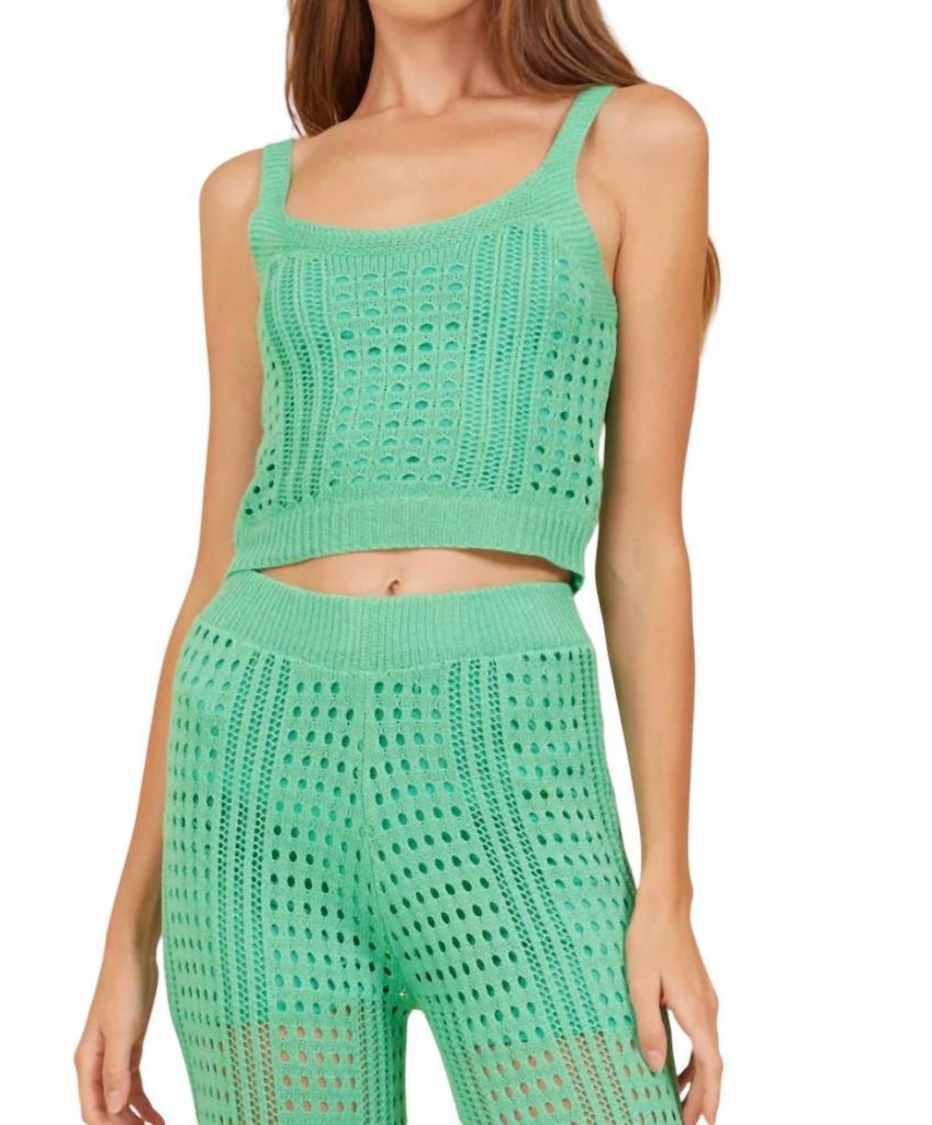 Surf Gypsy Surf Gypsy - Knit Cropped Tank Top
