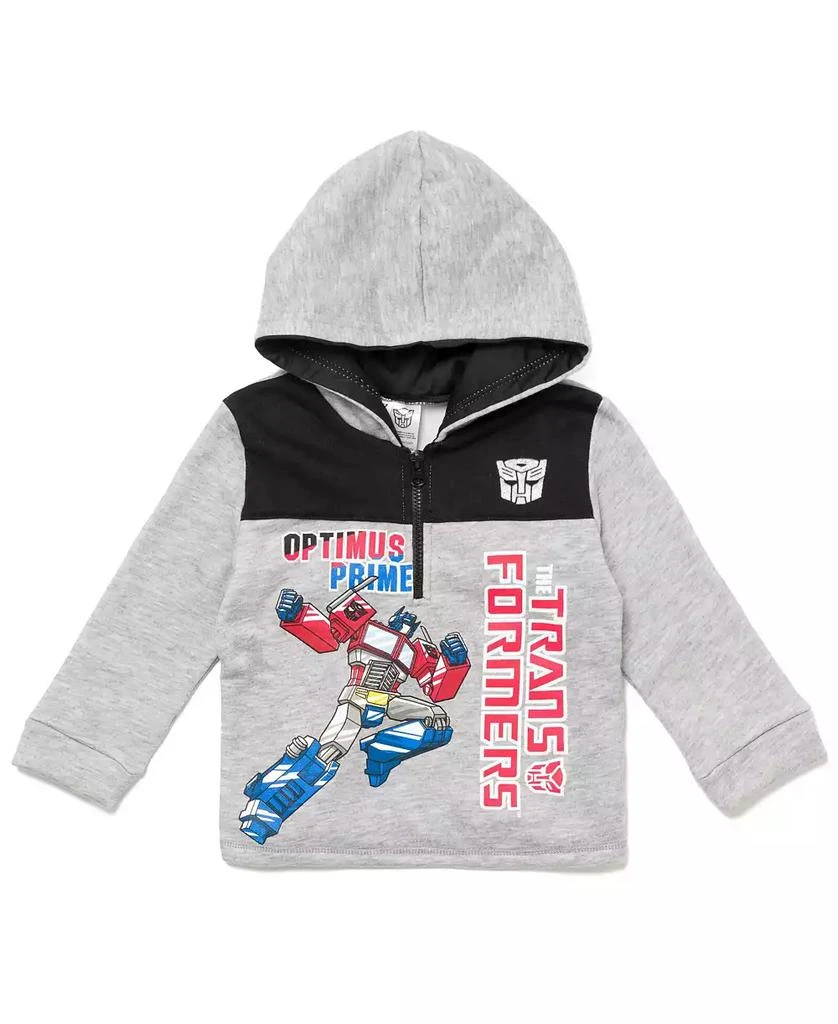Transformers Toddler Boys Optimus Prime Bumblebee Megatron Half Zip Pullover Hoodie 3