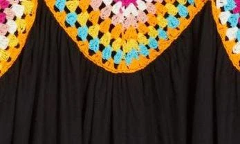 BOHO ME Granny Square Crochet Midi Dress 5