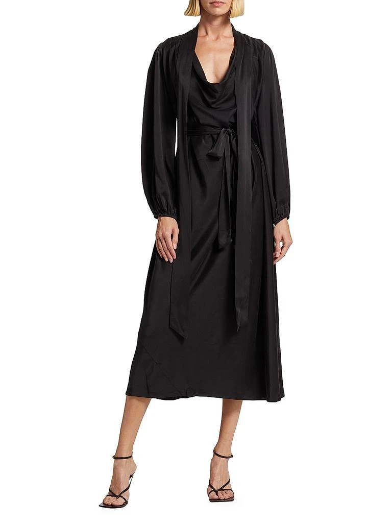 Zimmermann High-Neck Silk Midi-Dress 2