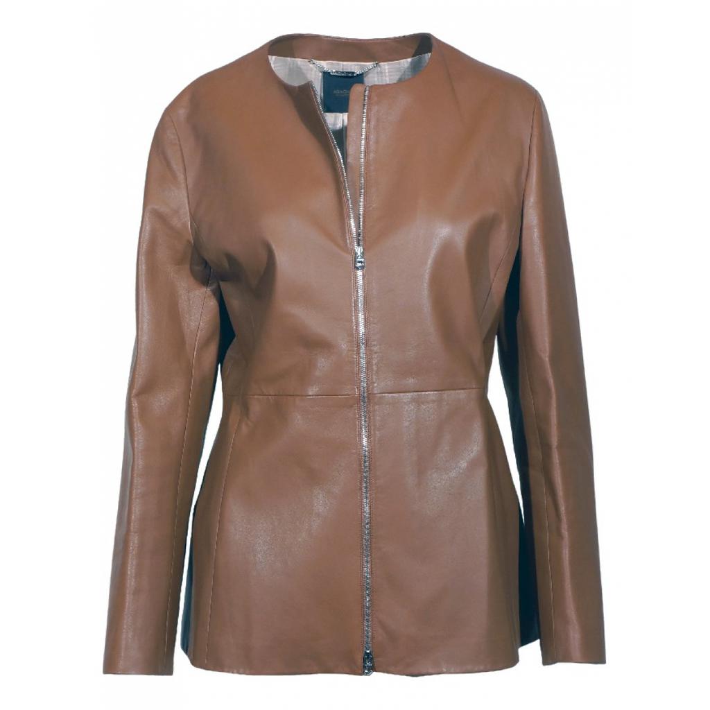 Agnona Agnona Leather biker jacket