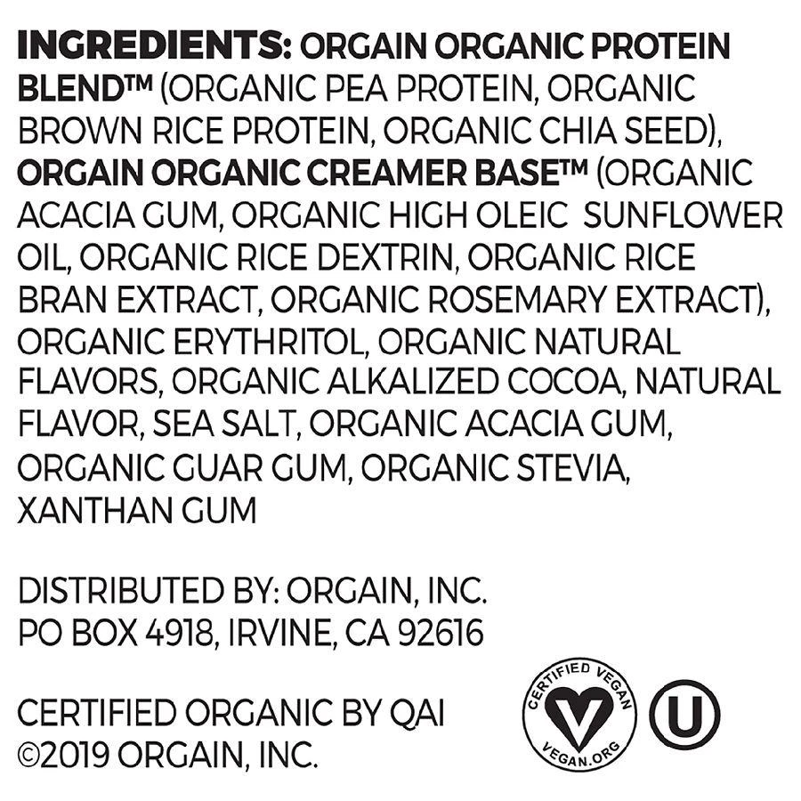 Orgain Organic Plant Based Protein Powder 3