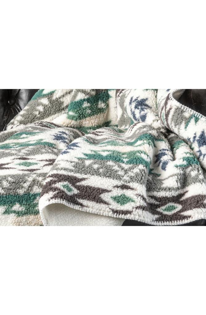 LUXE Faux Shearling Throw Blanket