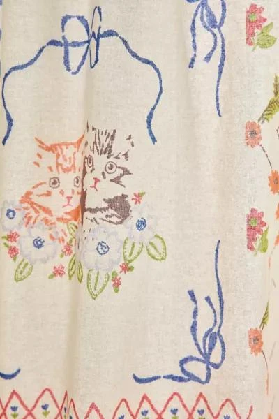 Urban Outfitters Irene Hanky Patterned Shower Curtain 2