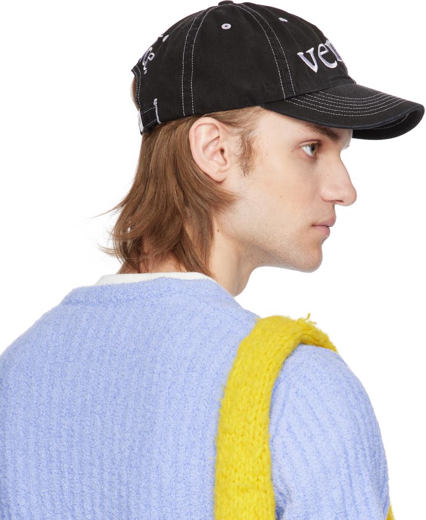 帽子 ERL UNISEX VENICE EMBROIDERED CAP BLACK ERL Black Venice Cap ERL