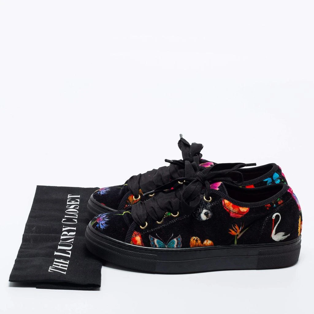 ETRO Etro Multicolor Velvet Low Top Sneakers Size 37 9